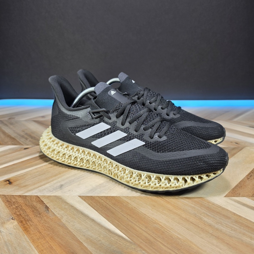 Adidas 4DFWD Men's 11 Black Gold 4D Running Shoes Athletic Sneakers